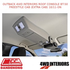 OUTBACK 4WD INTERIORS ROOF CONSOLE BT-50 FREESTYLE CAB (EXTRA CAB) 10/11-ON